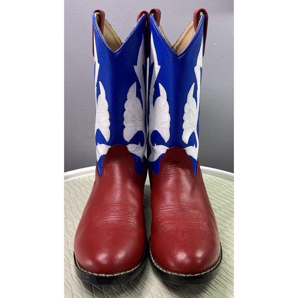 Masterson Women's Original Western Leather Cowgirl Boots Cowgirl 4th Of July 7.5 - Picture 2 of 13
